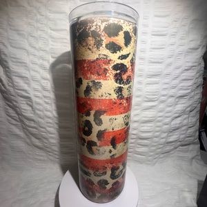 Hogg Custom Sublimation Tumbler 20oz American Flag Leopard